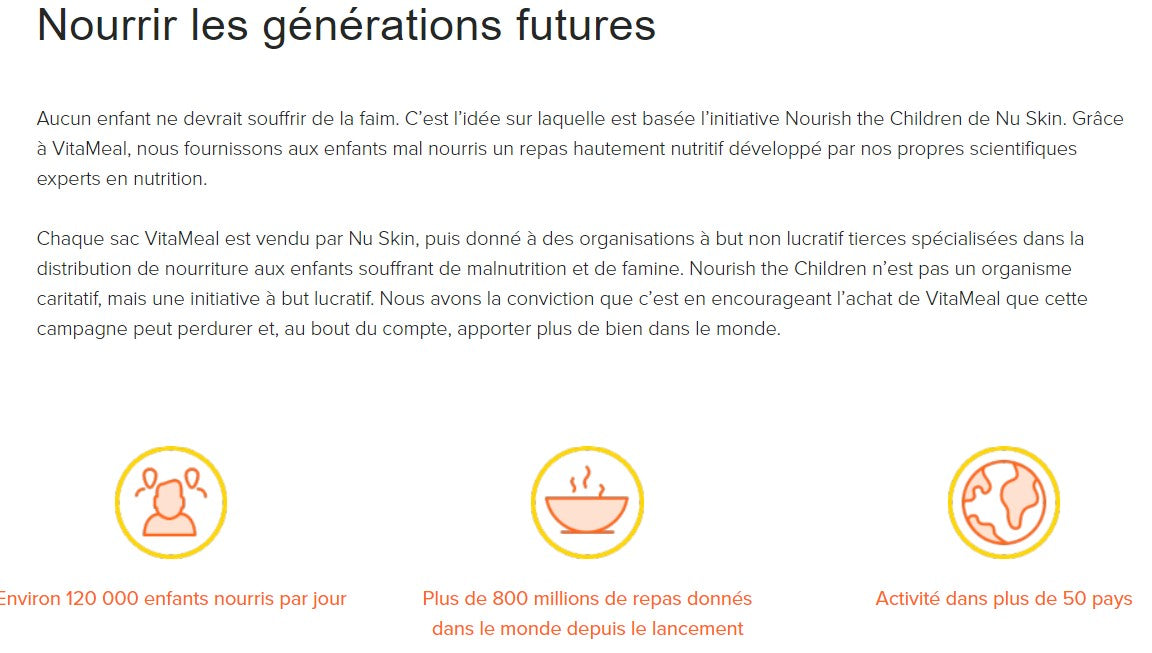 Nourrir les enfants et contribuer à alimenter leurs rêves