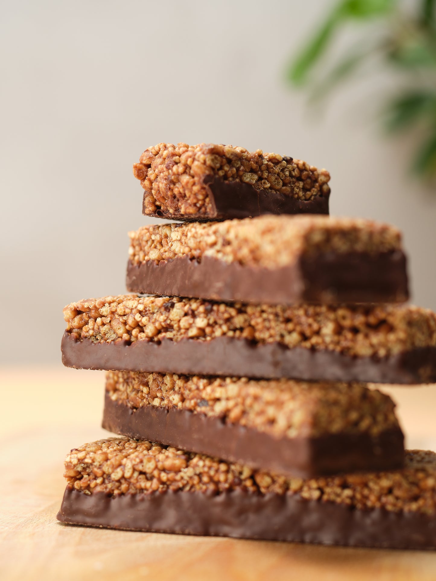 Barre protéinée véganes, riche en fibre au chocolat - Lot de 10 barres