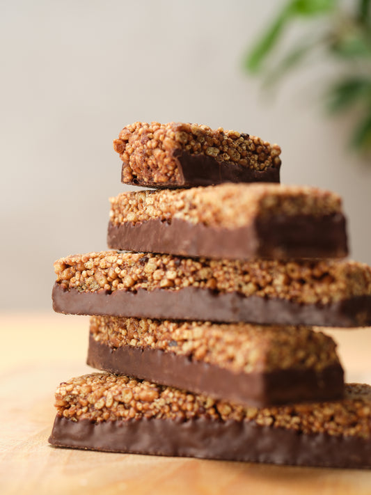 Barre protéinée véganes, riche en fibre au chocolat - Lot de 30 barres