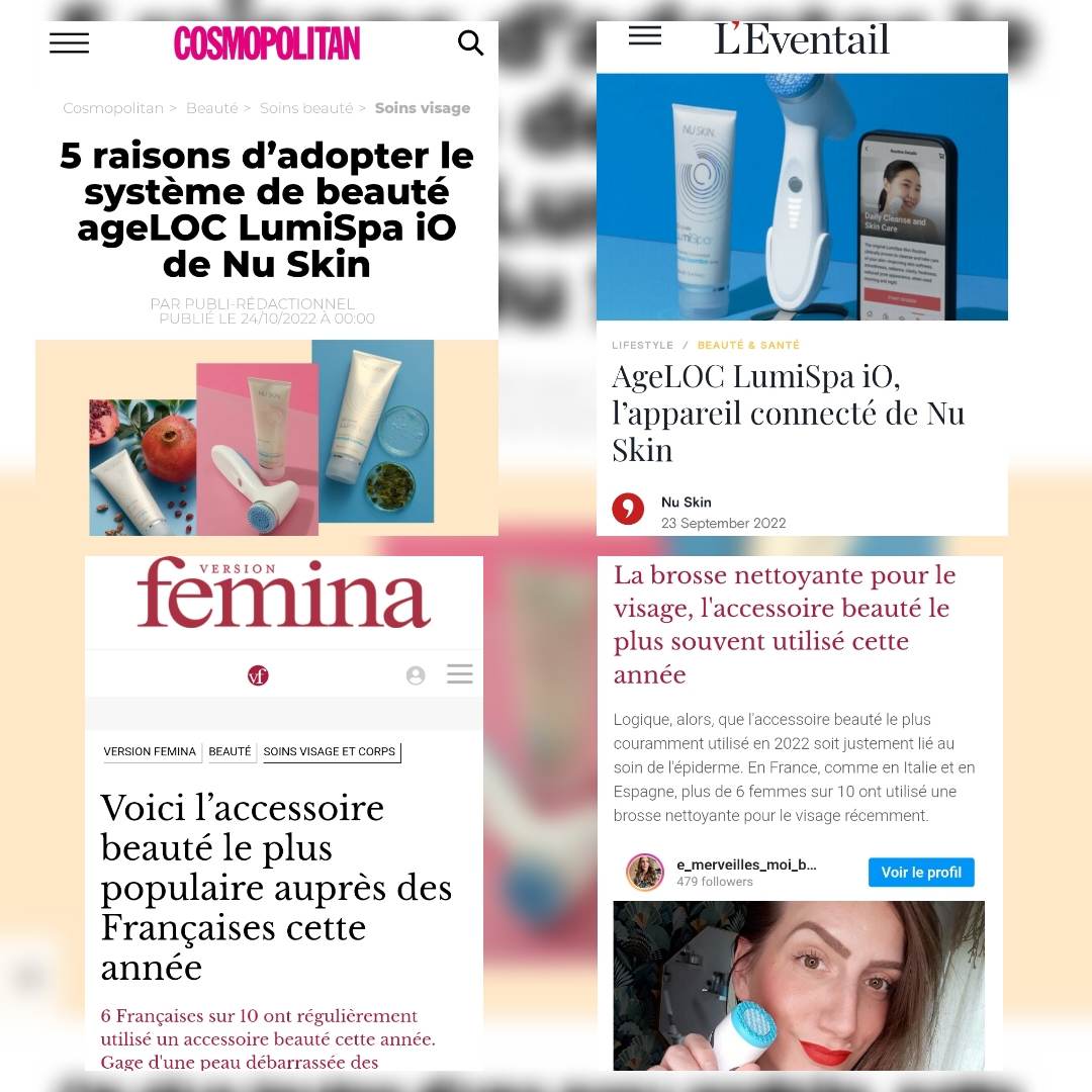 Brosse nettoyante anti-âge aux 7 bienfaits en 2 min connectée dernière génération bleue ou rose gold