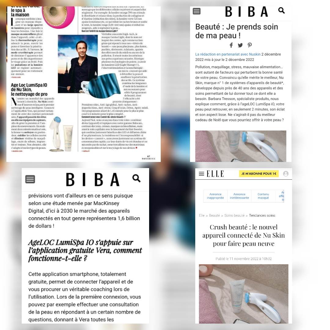 Brosse nettoyante anti-âge aux 7 bienfaits en 2 min connectée dernière génération bleue ou rose gold