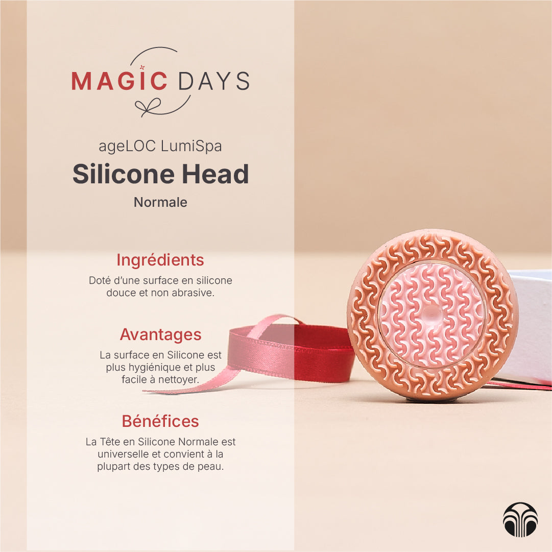 Têtes en silicone chirurgicale pour la brosse nettoyante visage