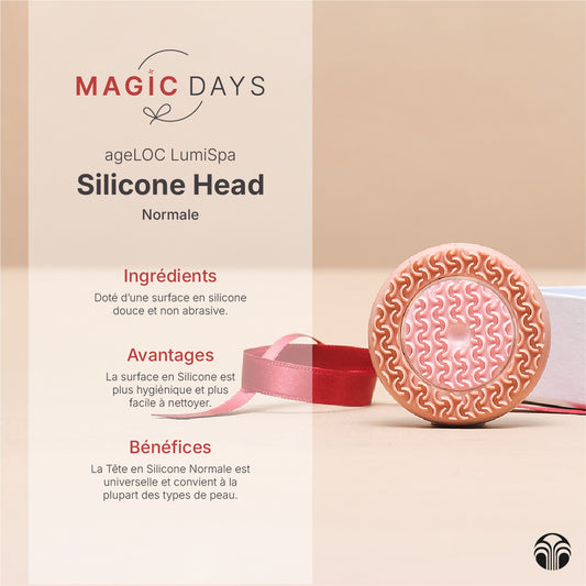 Têtes en silicone chirurgicale pour la brosse nettoyante visage